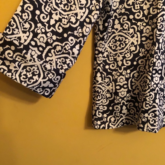 Dressbarn Shirts(1)-Blue&White (2)-Brown&White B13 - Picture 9 of 10